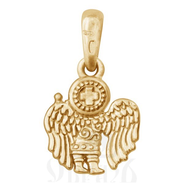 подвеска ангел хранитель, золото 585 пробы желтое (арт. 202.524)