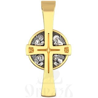 крест «символы евангелистов», серебро 925 проба с золочением (арт. 17.080)